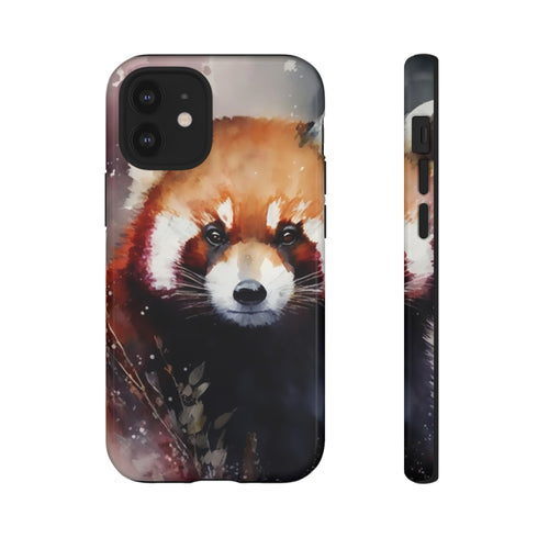 Red Panda in Watercolor - Impact Resistant Phone Case iPhone 12 Mini Glossy